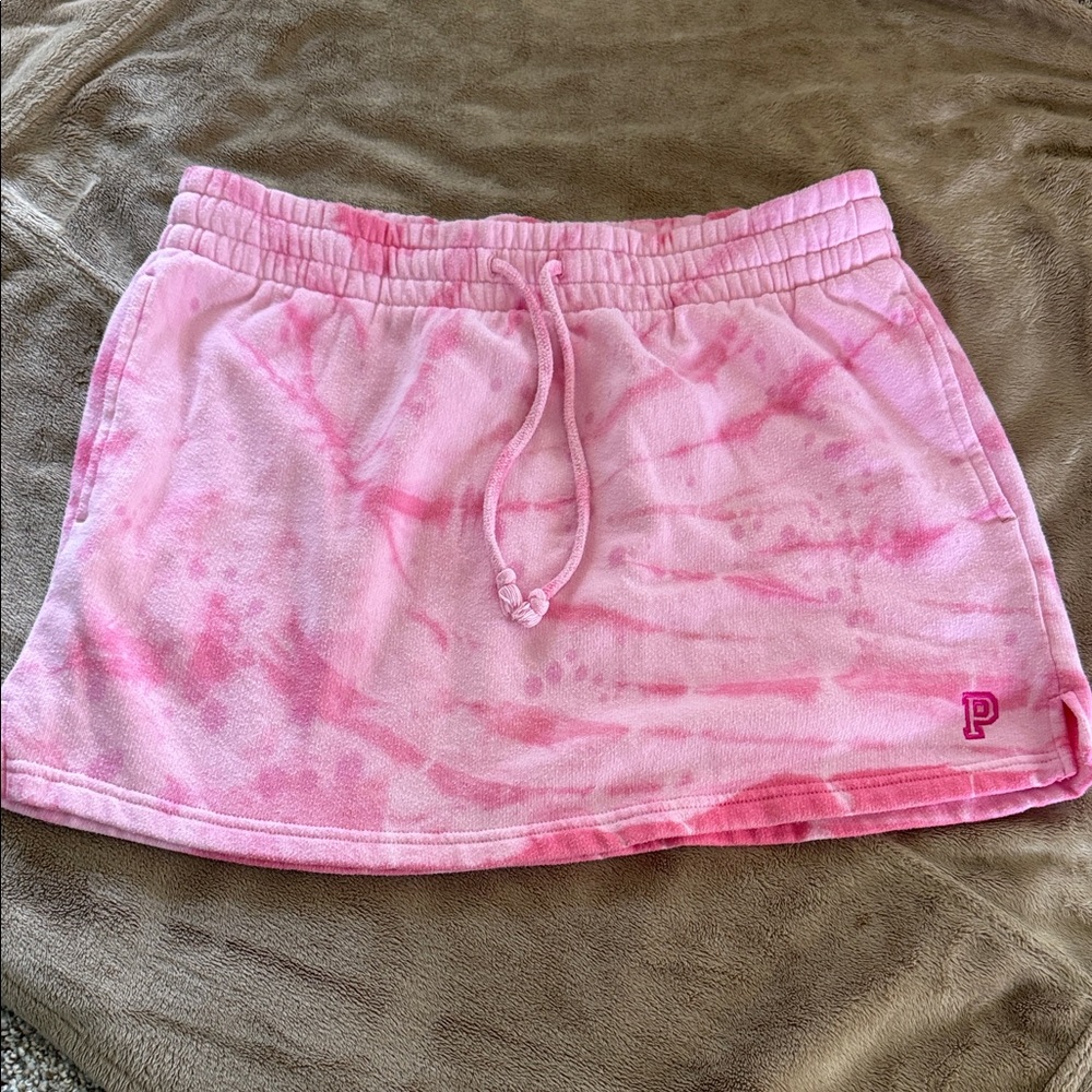 PINK Victoria's Secret Tie-Dye Pink Skirt